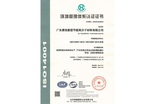 （中文）环境管理体系认证证书